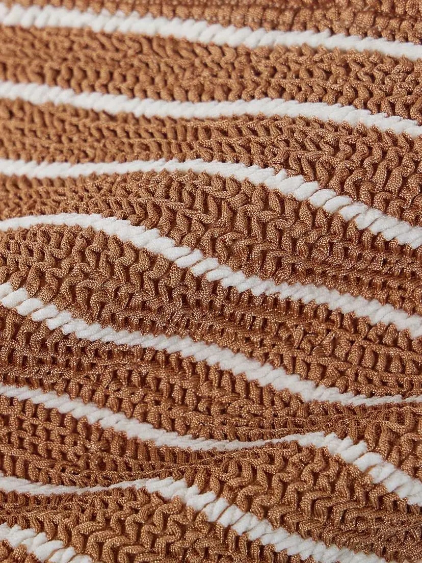 Hunza G Nadine Striped Metallic Seersucker Bikini - Beachwear One Size | Thumbnail 4 Hunza G Nadine Striped Metallic Seersucker Bikini - Beachwear One Size | Thumbnail 4