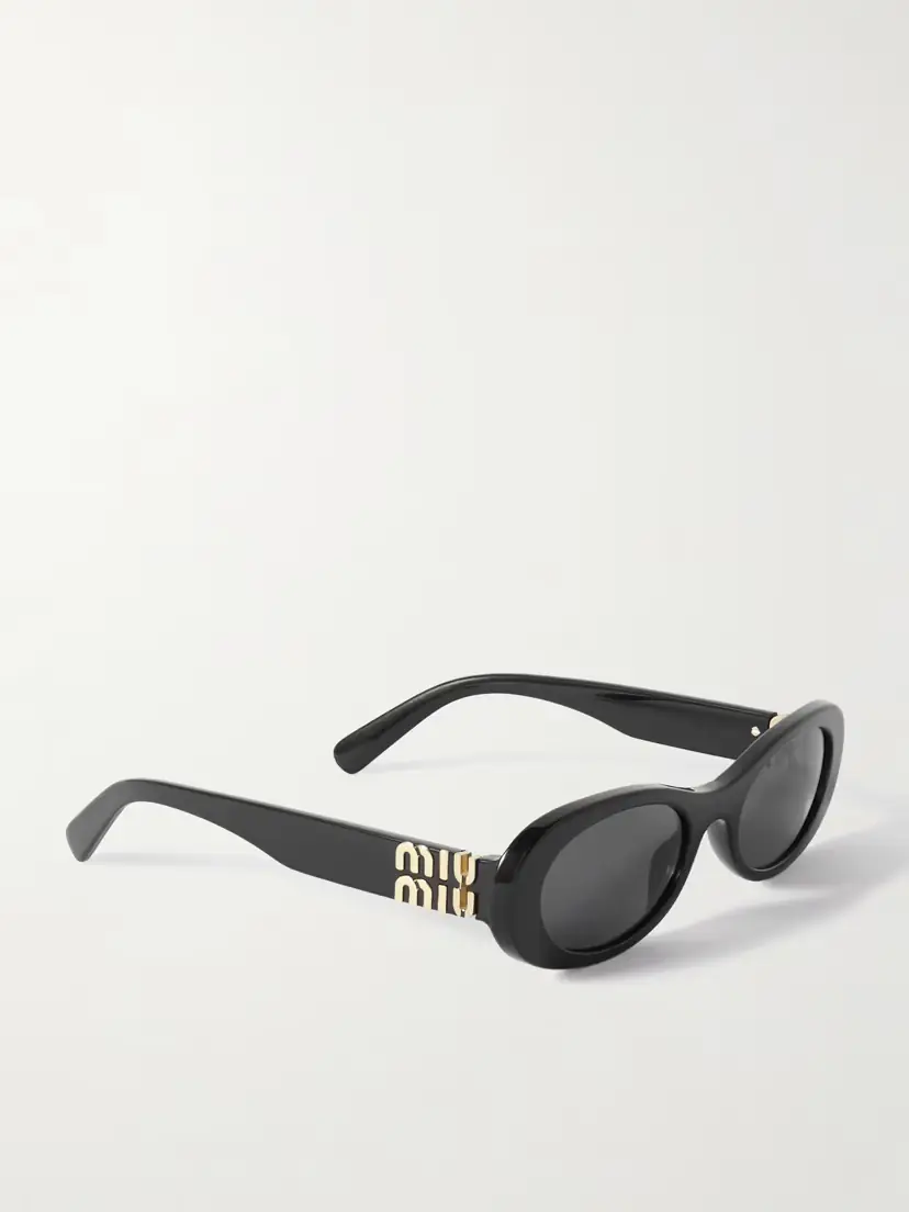 Miu Miu Eyewear Oval-frame Acetate Sunglasses | Thumbnail 3 Miu Miu Eyewear Oval-frame Acetate Sunglasses | Thumbnail 3