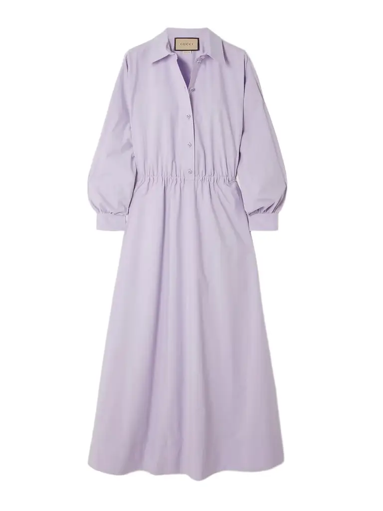 Cotton-poplin Maxi Shirt Dress