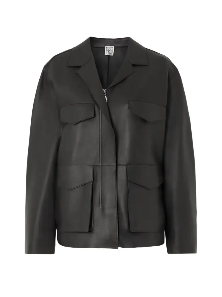 Army Leather Biker Jacket