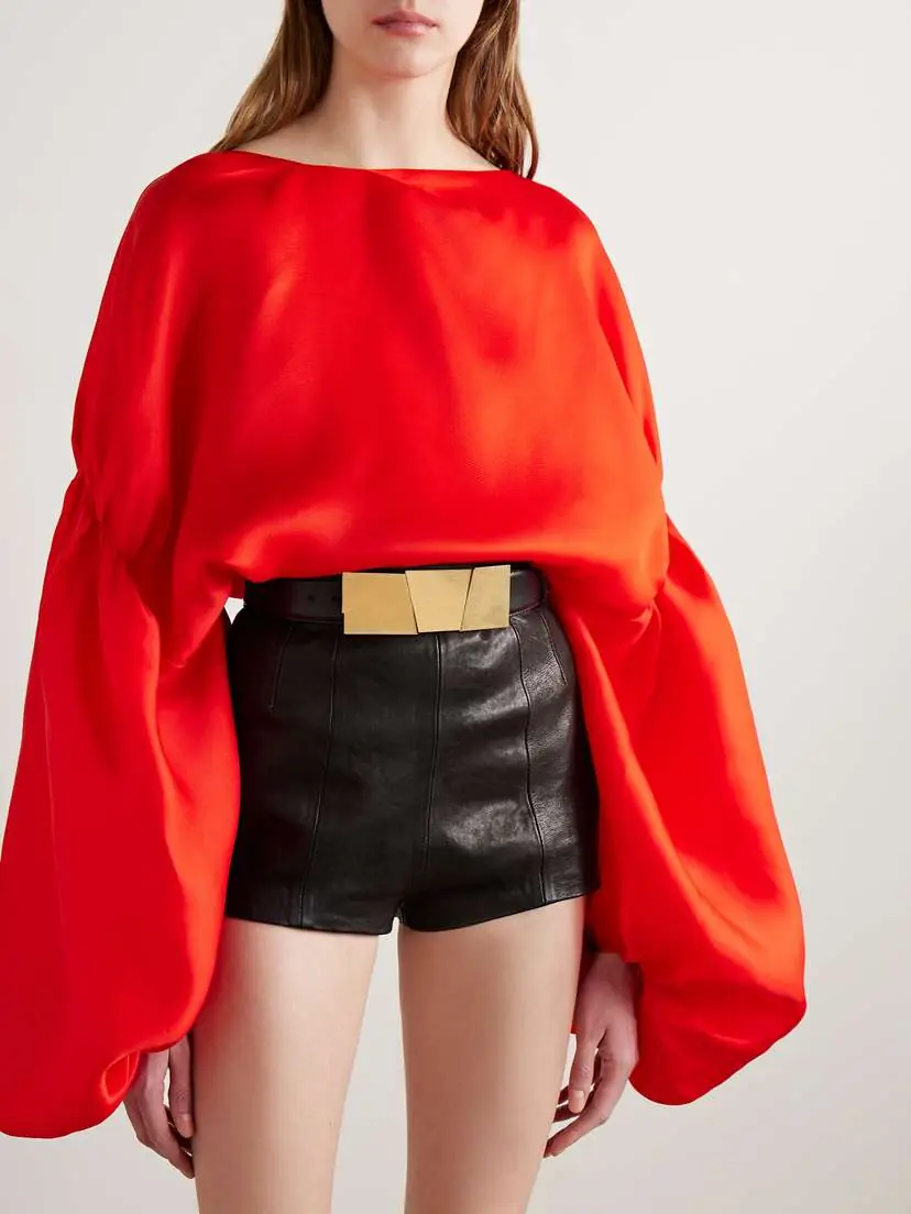 Khaite Axel Gold-tone And Leather Belt | Thumbnail 2 Khaite Axel Gold-tone And Leather Belt | Thumbnail 2