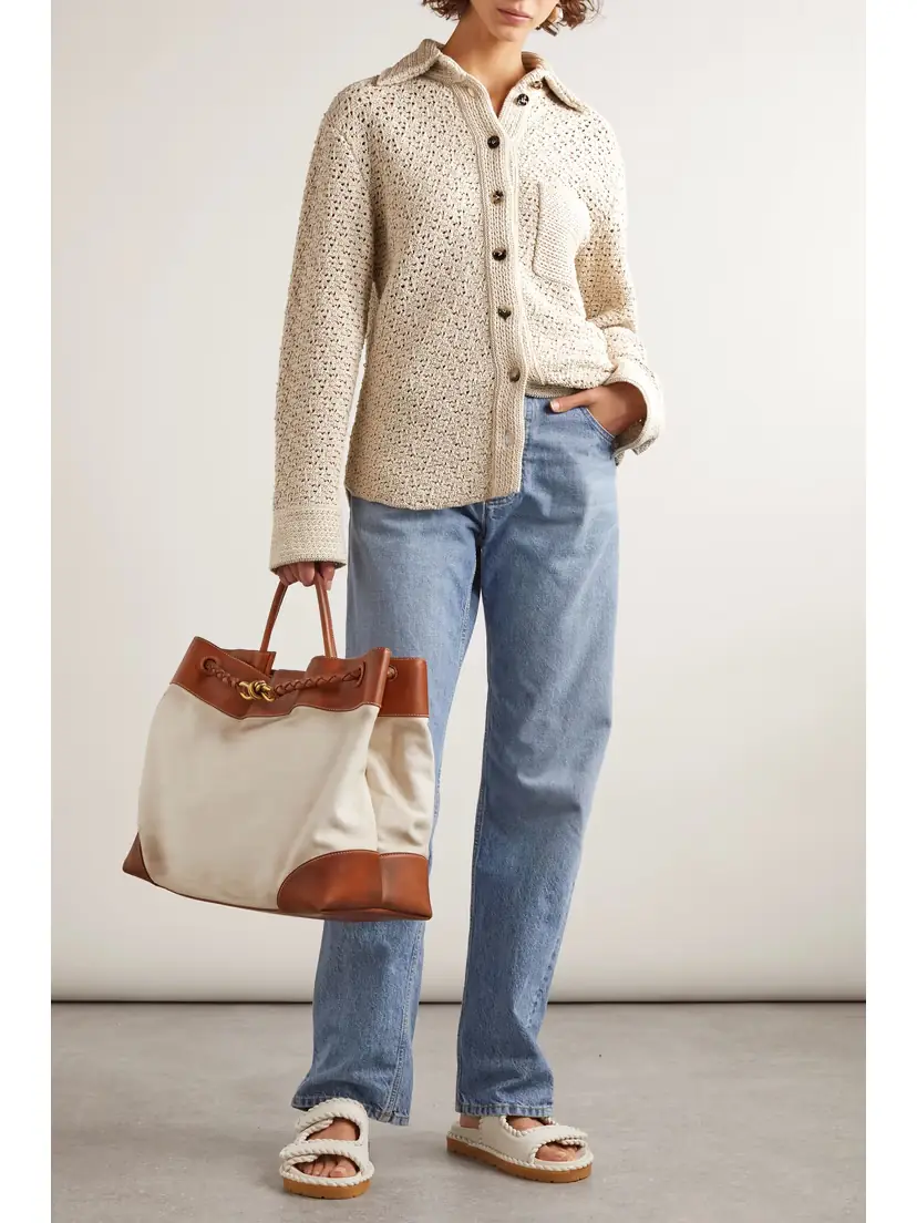 Bottega Veneta Crocheted Cotton Shirt | Thumbnail 2 Bottega Veneta Crocheted Cotton Shirt | Thumbnail 2