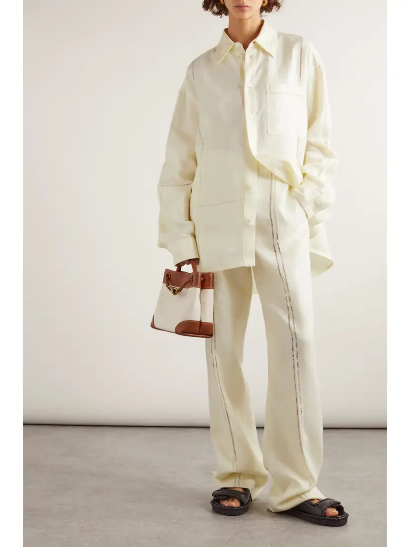 Bottega Veneta Embroidered Linen Shirt | Thumbnail 2