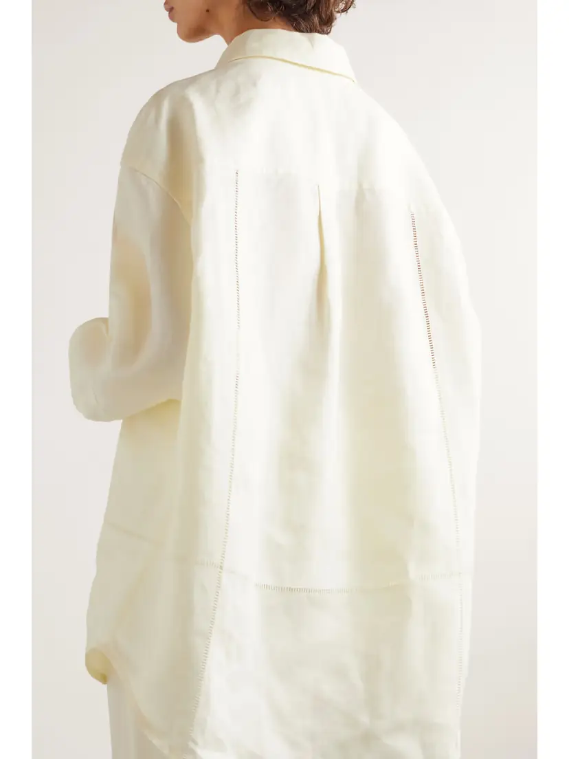 Bottega Veneta Embroidered Linen Shirt | Thumbnail 4