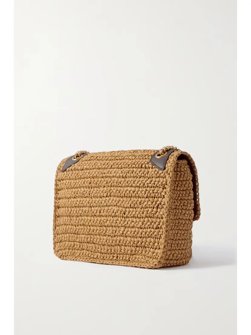 Saint Laurent Niki Medium Leather-trimmed Raffia Shoulder Bag | Thumbnail 3 Saint Laurent Niki Medium Leather-trimmed Raffia Shoulder Bag | Thumbnail 3