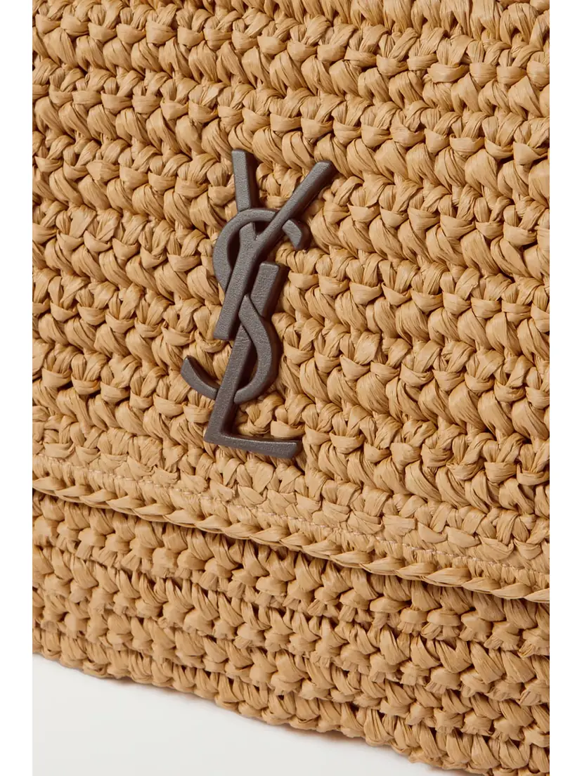 Saint Laurent Niki Medium Leather-trimmed Raffia Shoulder Bag | Thumbnail 4 Saint Laurent Niki Medium Leather-trimmed Raffia Shoulder Bag | Thumbnail 4
