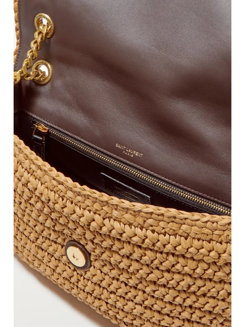 Saint Laurent Niki Medium Leather-trimmed Raffia Shoulder Bag | Thumbnail 5 Saint Laurent Niki Medium Leather-trimmed Raffia Shoulder Bag | Thumbnail 5