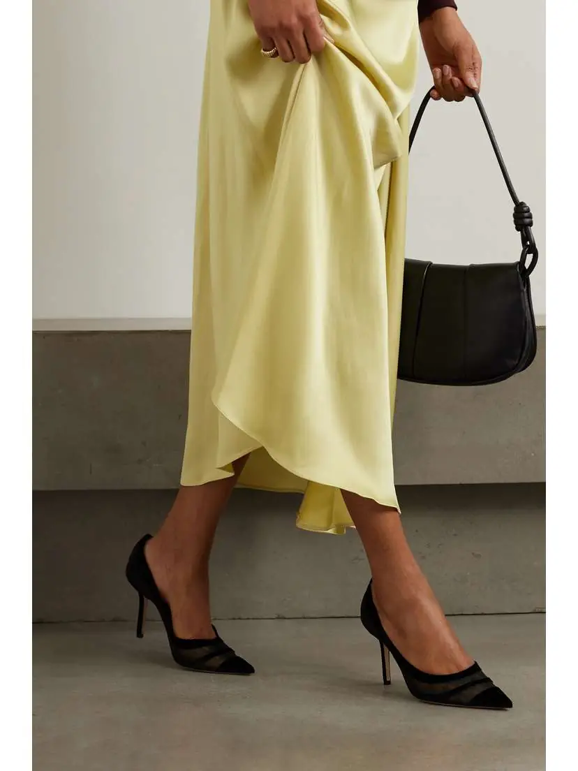 Jimmy Choo Love 85 Flocked Mesh Pumps | Thumbnail 2 Jimmy Choo Love 85 Flocked Mesh Pumps | Thumbnail 2