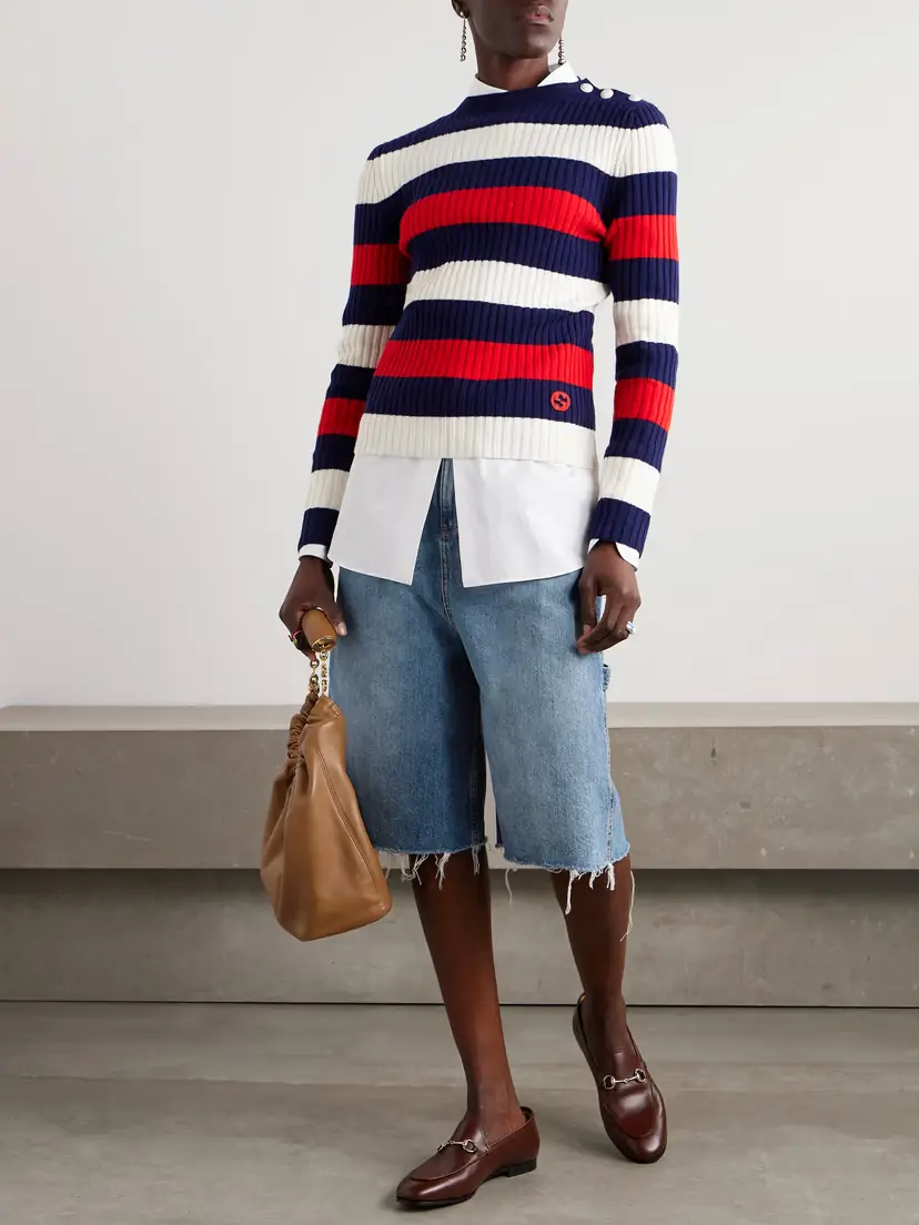Gucci Frayed Denim Shorts | Thumbnail 2 Gucci Frayed Denim Shorts | Thumbnail 2