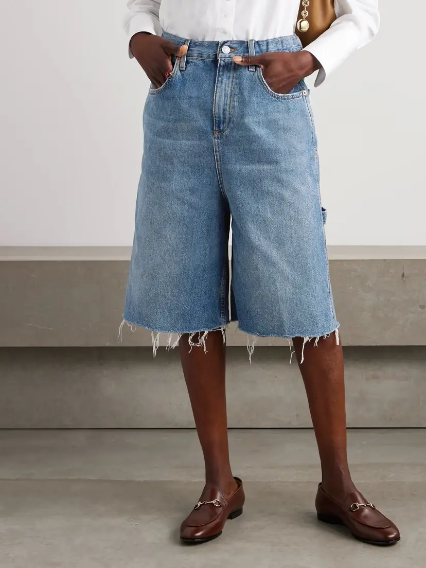 Gucci Frayed Denim Shorts | Thumbnail 3 Gucci Frayed Denim Shorts | Thumbnail 3