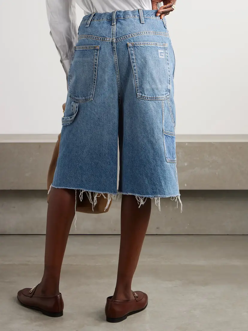 Gucci Frayed Denim Shorts | Thumbnail 4 Gucci Frayed Denim Shorts | Thumbnail 4