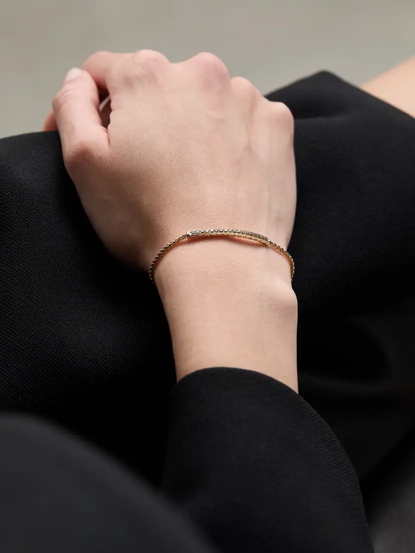 David Yurman Petite Pavé 18-karat Rose Gold Diamond Bracelet | Thumbnail 2 David Yurman Petite Pavé 18-karat Rose Gold Diamond Bracelet | Thumbnail 2