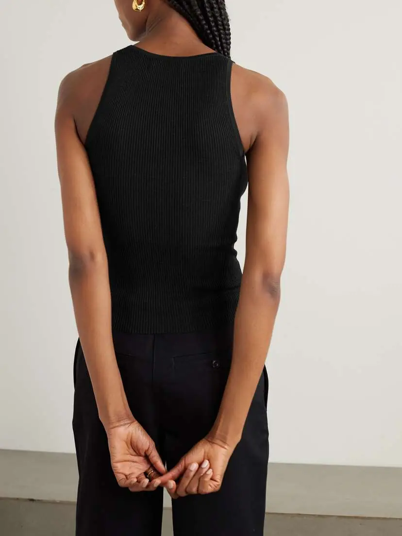 Nili Lotan Lottie Ribbed Silk Tank | Thumbnail 3 Nili Lotan Lottie Ribbed Silk Tank | Thumbnail 3