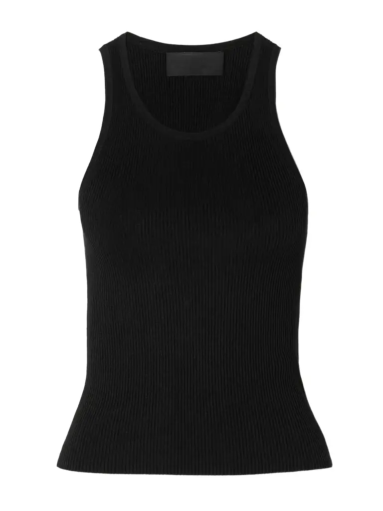 Lottie Ribbed Silk Tank