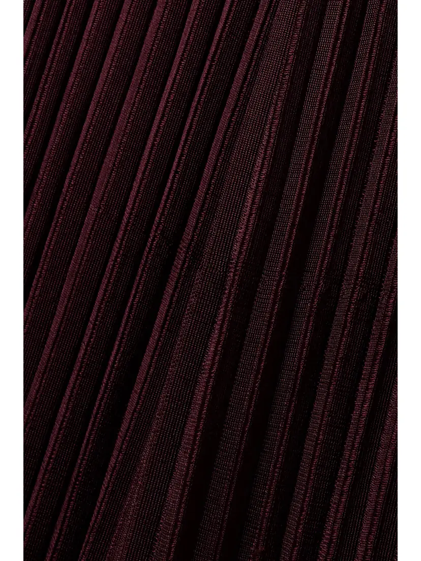 Gabriela Hearst Altura One-shoulder Cutout Ribbed Silk-jersey Maxi Dress | Thumbnail 4