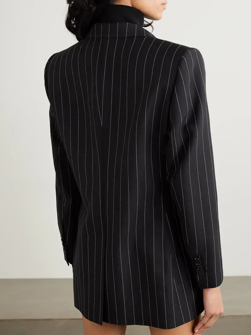 Dolce & Gabbana Pinstriped Wool-twill Blazer | Thumbnail 4