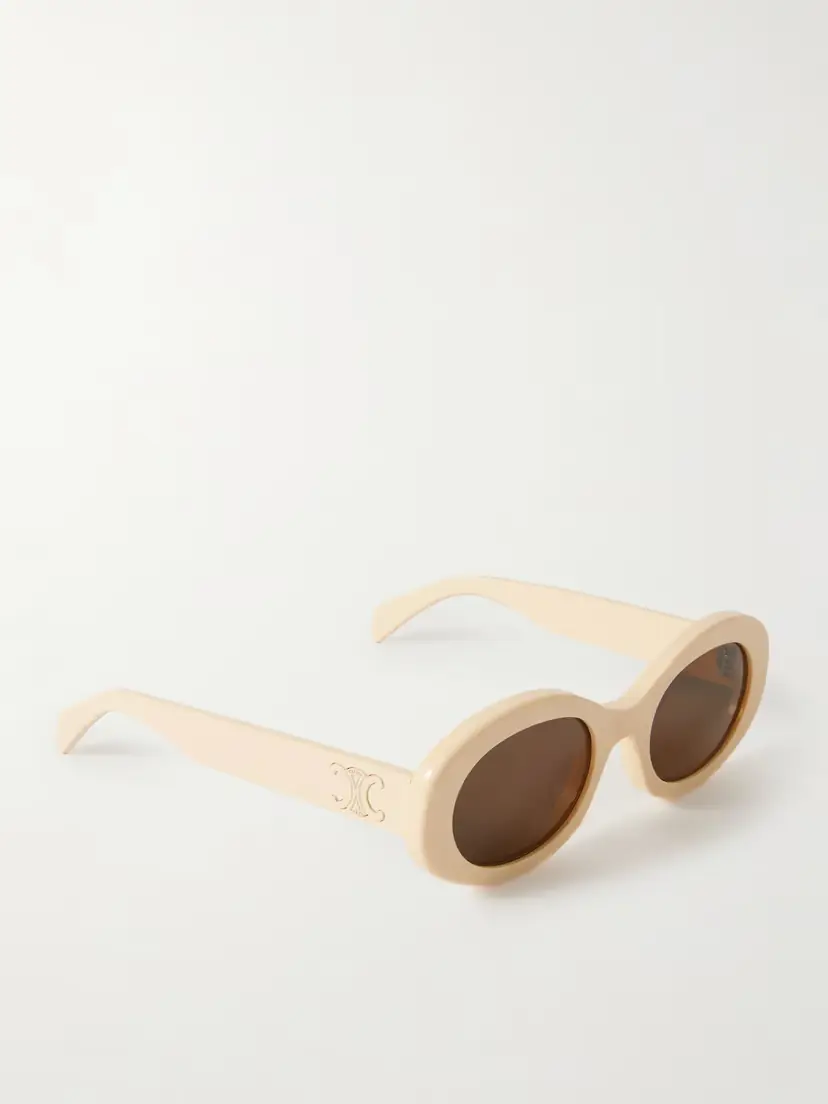 CELINE Eyewear Triomphe Oval-frame Acetate Sunglasses | Thumbnail 3 CELINE Eyewear Triomphe Oval-frame Acetate Sunglasses | Thumbnail 3