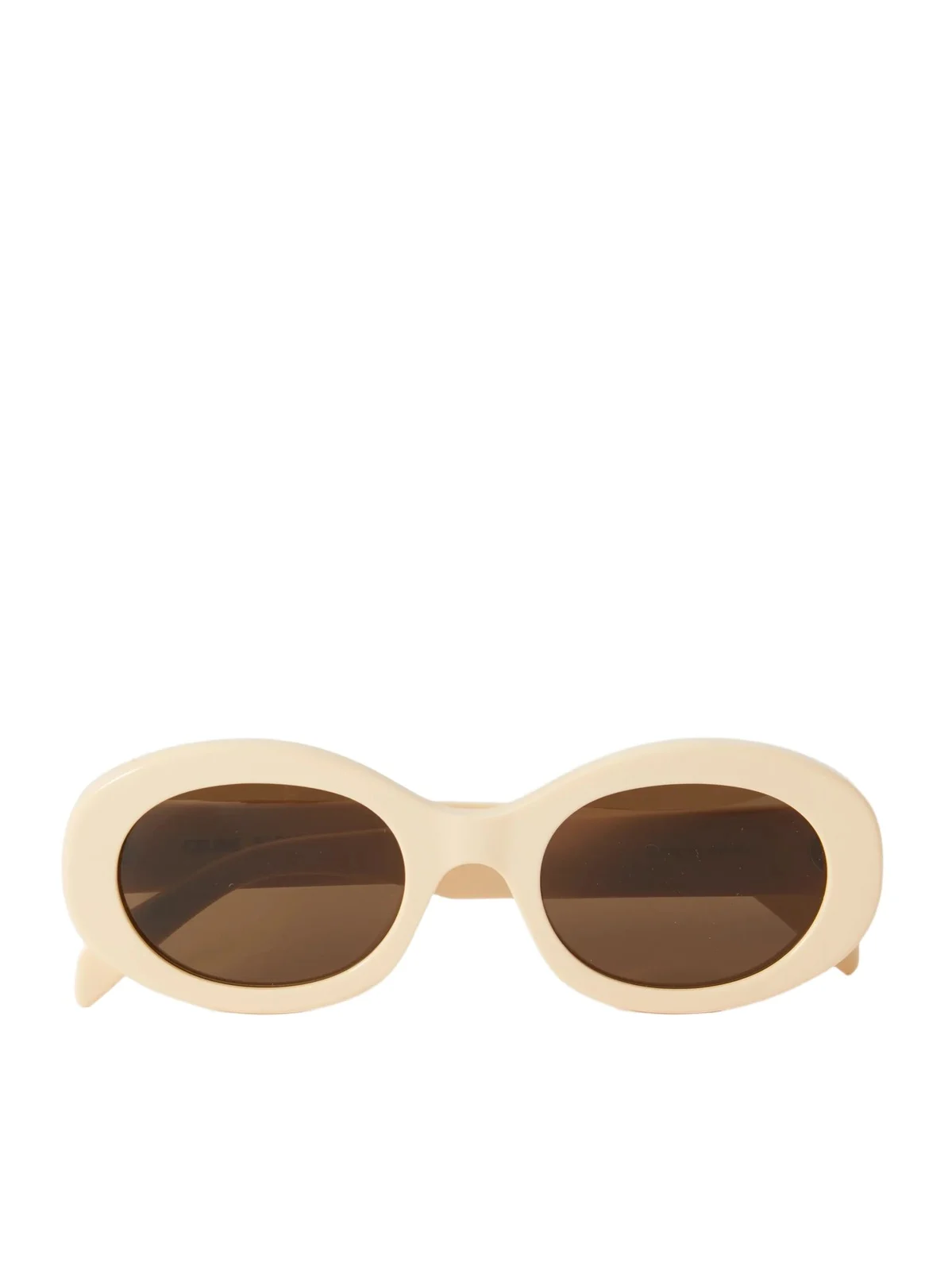 Triomphe Oval-frame Acetate Sunglasses