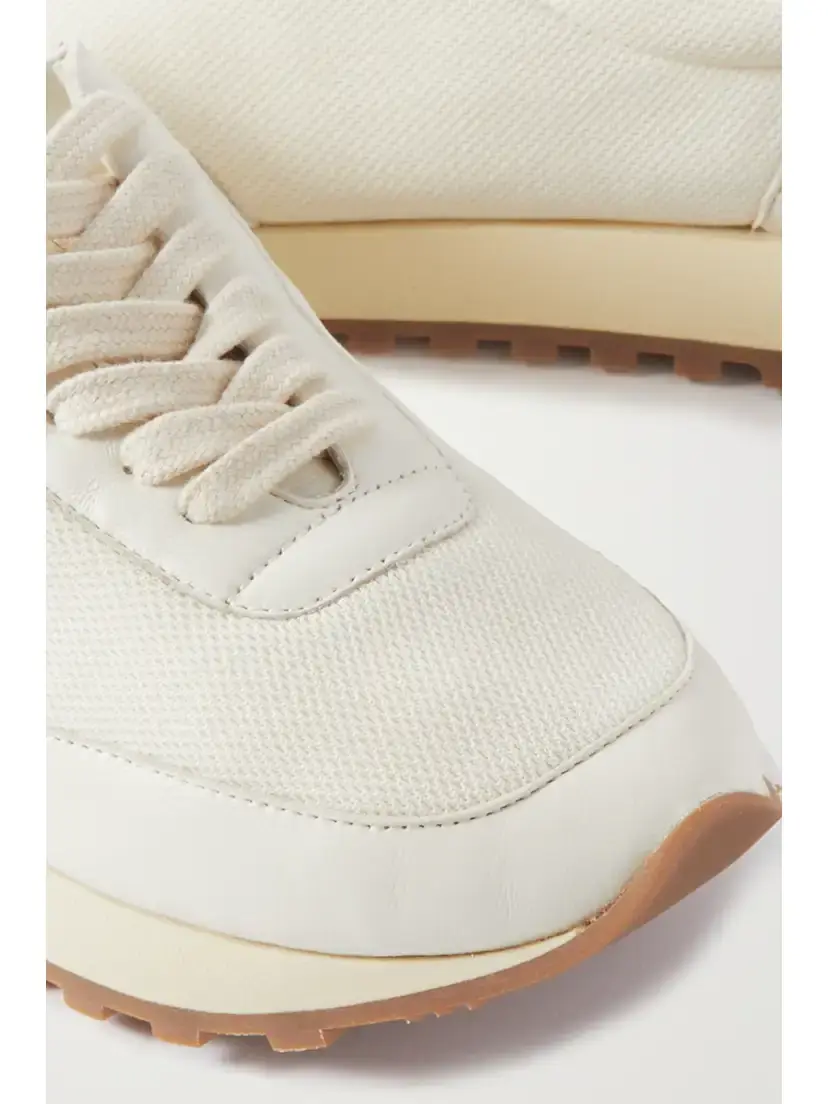 The Row Owen Runner Leather And Mesh Sneakers | Thumbnail 4