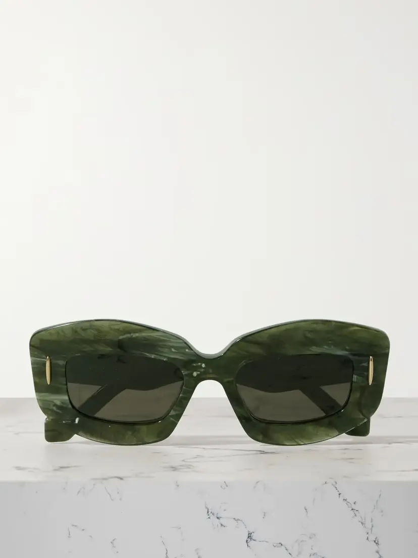 Loewe Screen Square-frame Marbled Acetate Sunglasses | Thumbnail 4 Loewe Screen Square-frame Marbled Acetate Sunglasses | Thumbnail 4