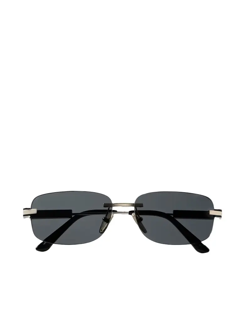 PRADA EYEWEAR Rimless Rectangle-frame Silver And Gold-tone And Acetate Sunglasses | Image 1 PRADA EYEWEAR Rimless Rectangle-frame Silver And Gold-tone And Acetate Sunglasses | Image 1