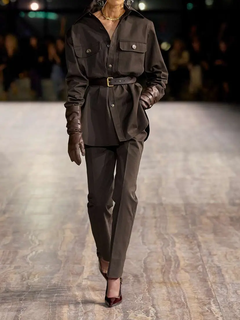 Saint Laurent Oversized Organic Cotton-twill Shirt | Thumbnail 4 Saint Laurent Oversized Organic Cotton-twill Shirt | Thumbnail 4