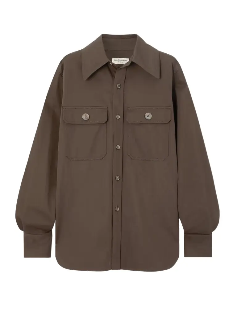 Oversized Organic Cotton-twill Shirt