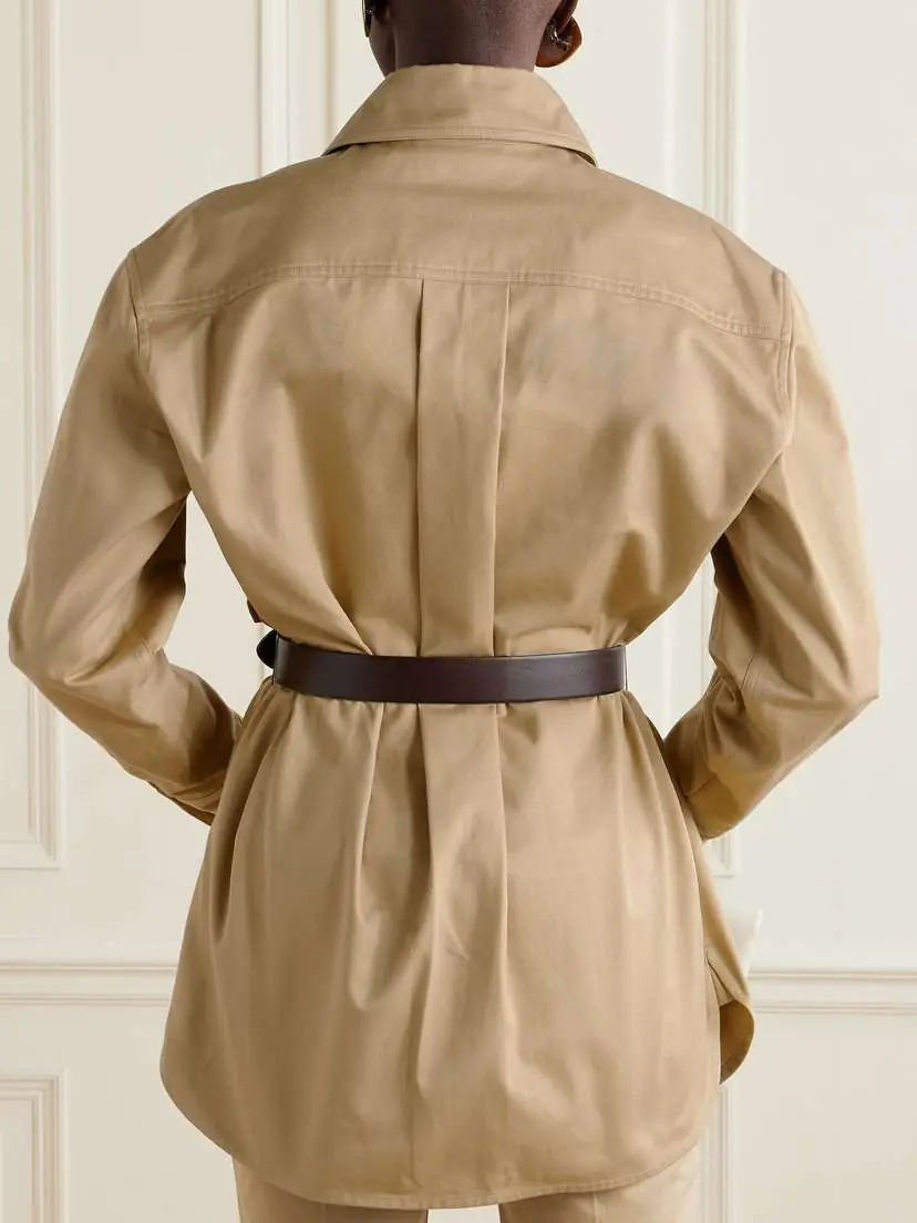 Saint Laurent Belted Cotton-twill Shirt | Thumbnail 3 Saint Laurent Belted Cotton-twill Shirt | Thumbnail 3