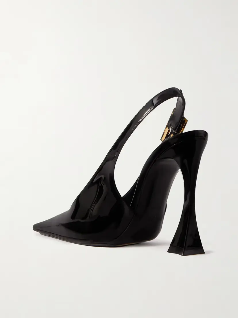 Saint Laurent Dune Patent-leather Slingback Pumps | Thumbnail 3 Saint Laurent Dune Patent-leather Slingback Pumps | Thumbnail 3