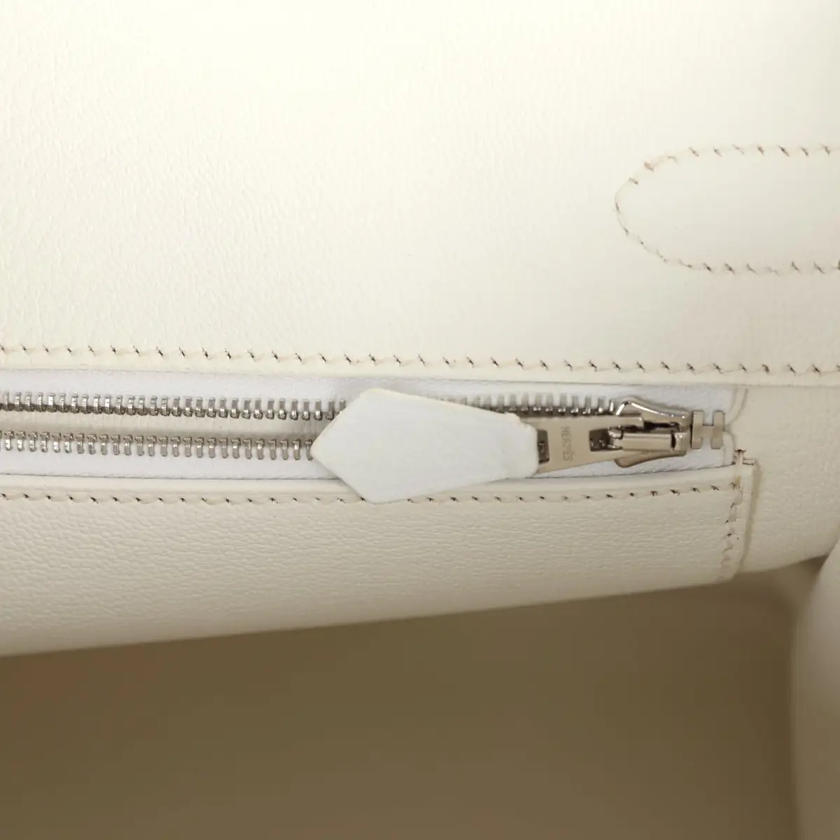 HERMÈS Pre-owned Hermes Birkin 30 White Epsom Palladium Hardware | Thumbnail 9 HERMÈS Pre-owned Hermes Birkin 30 White Epsom Palladium Hardware | Thumbnail 9