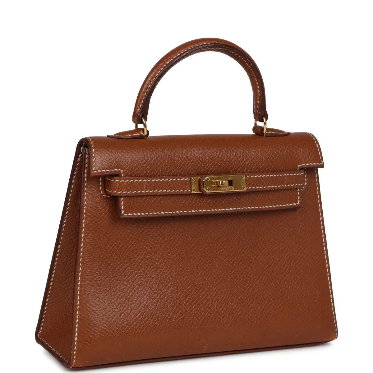 HERMÈS Vintage Hermes Micro Kelly 15 Sellier Gold Courchevel Gold Hardware | Thumbnail 2 HERMÈS Vintage Hermes Micro Kelly 15 Sellier Gold Courchevel Gold Hardware | Thumbnail 2