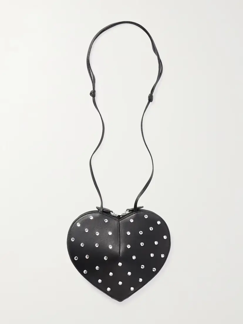 Alaïa Le Coeur Crystal-embellished Leather Shoulder Bag | Thumbnail 3 Alaïa Le Coeur Crystal-embellished Leather Shoulder Bag | Thumbnail 3