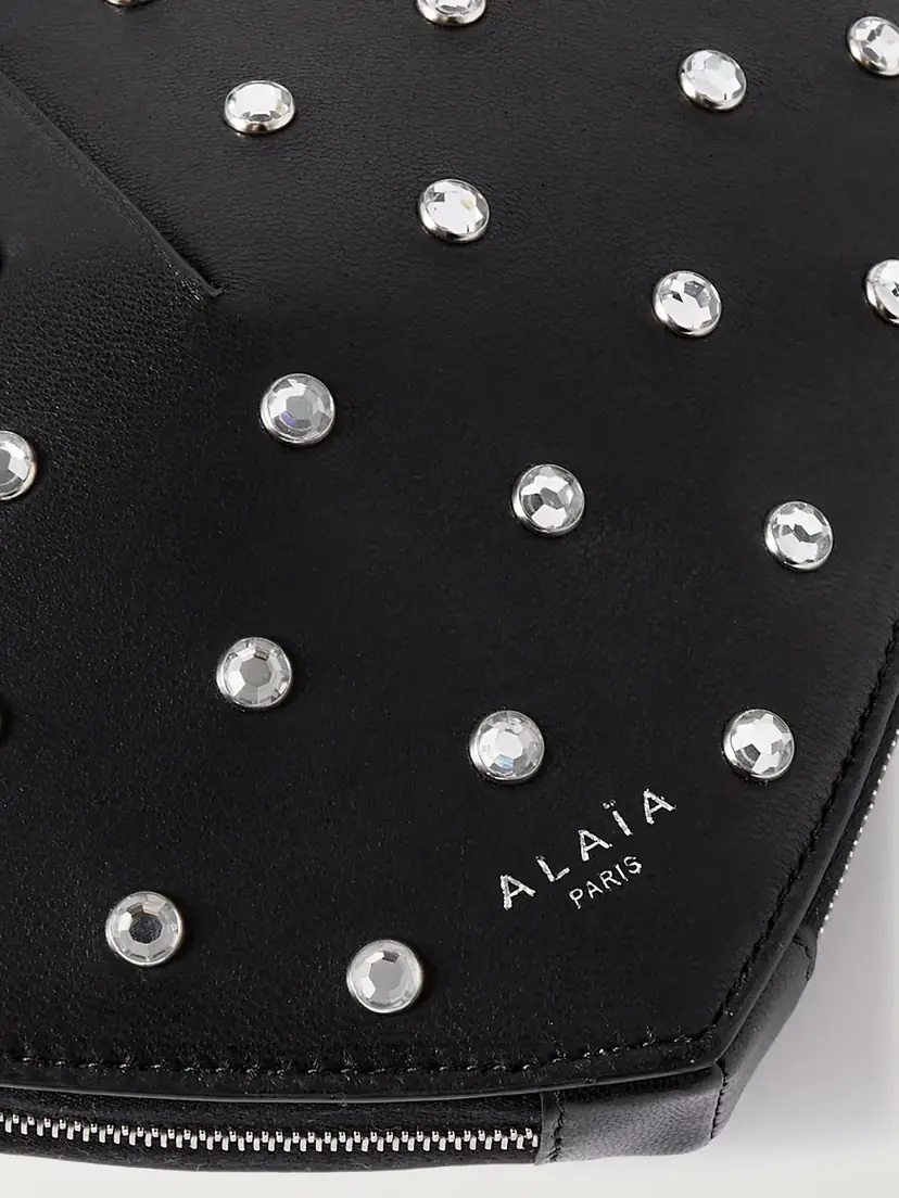 Alaïa Le Coeur Crystal-embellished Leather Shoulder Bag | Thumbnail 4 Alaïa Le Coeur Crystal-embellished Leather Shoulder Bag | Thumbnail 4