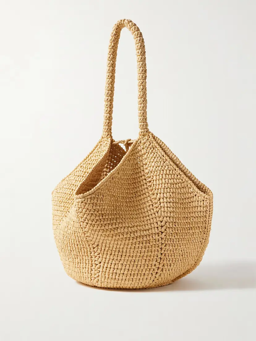 Khaite Lotus Medium Raffia Tote | Thumbnail 3