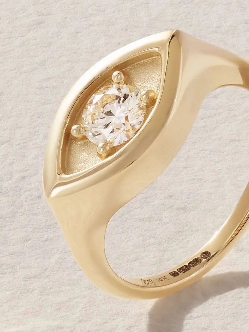 Sydney Evan 14-karat Gold Diamond Ring | Thumbnail 4 Sydney Evan 14-karat Gold Diamond Ring | Thumbnail 4
