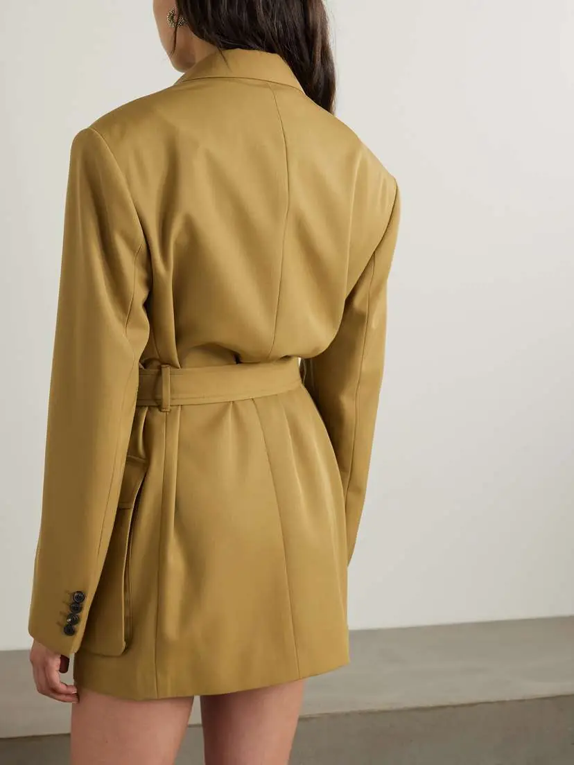 Dries Van Noten Belted Twill Jacket | Thumbnail 4