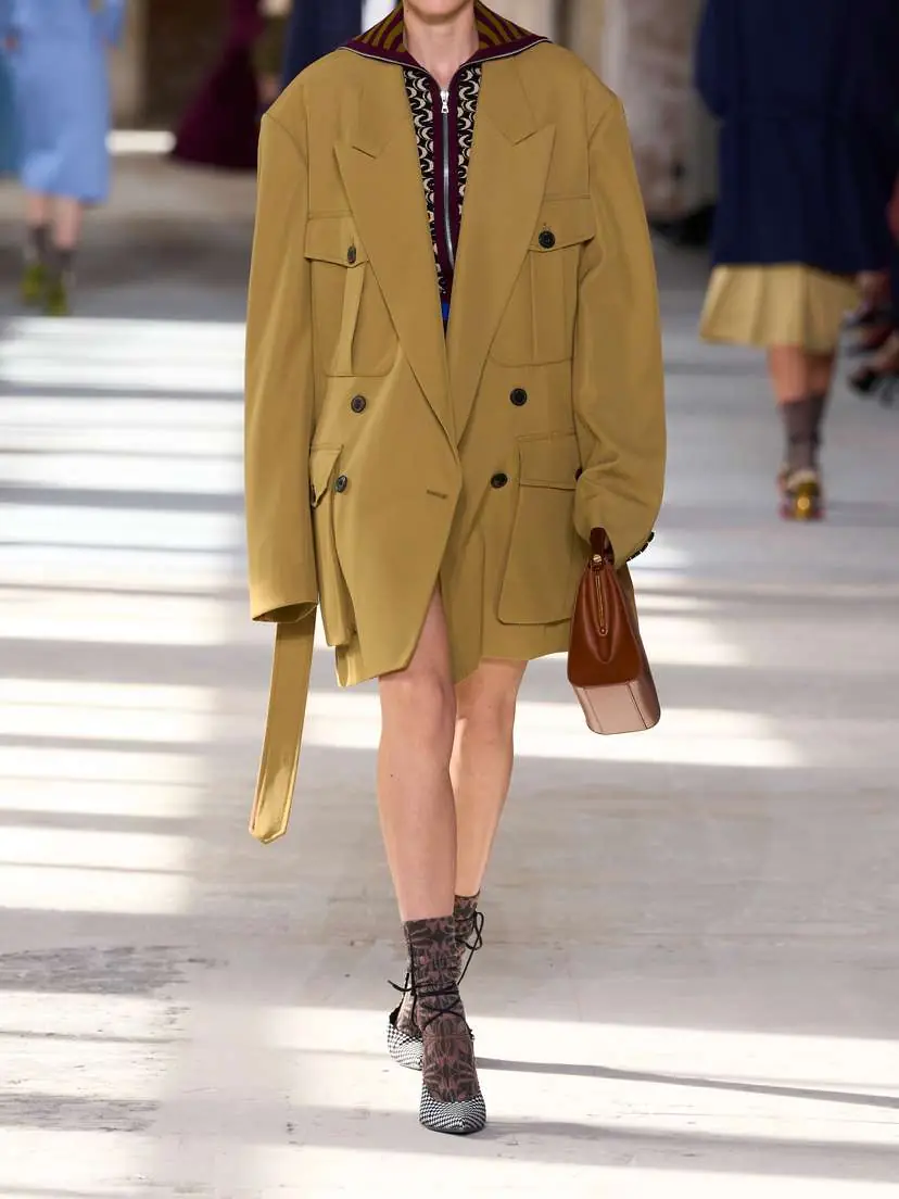Dries Van Noten Belted Twill Jacket | Thumbnail 5