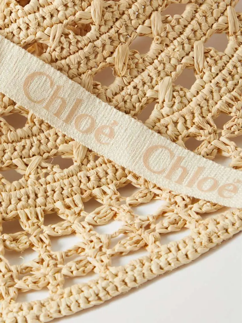 Chloé Grosgrain-tried Straw Sunhat | Thumbnail 3
