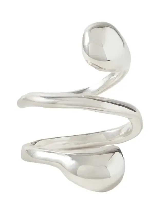 Dual Flora Recycled Silver Ring