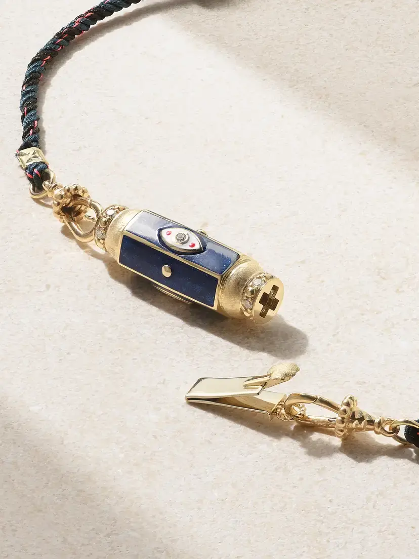 Marie Lichtenberg Evil Eye 14-karat Gold, Enamel, Pearl And Diamond Necklace | Thumbnail 3 Marie Lichtenberg Evil Eye 14-karat Gold, Enamel, Pearl And Diamond Necklace | Thumbnail 3
