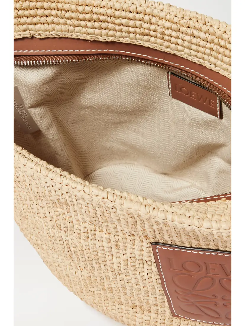 Loewe + Paula's Ibiza Pochette Leather-trimmed Woven Raffia Shoulder Bag | Thumbnail 5 Loewe + Paula's Ibiza Pochette Leather-trimmed Woven Raffia Shoulder Bag | Thumbnail 5