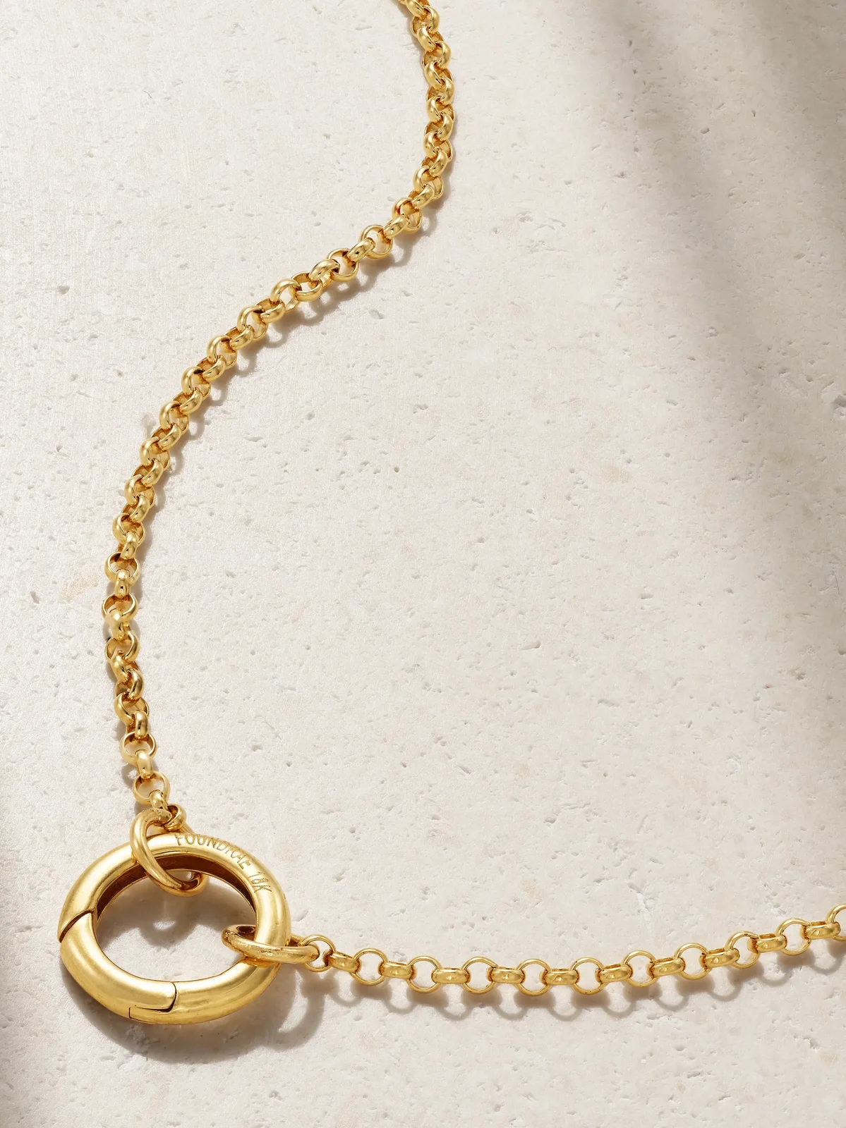 Small Open Belcher 18-karat Gold Necklace Small Open Belcher 18-karat Gold Necklace