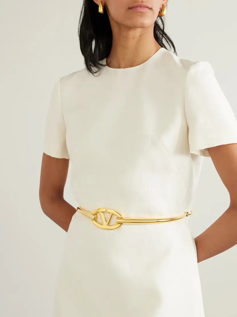 Valentino Garavani Vlogo Gold-tone Belt | Thumbnail 2 Valentino Garavani Vlogo Gold-tone Belt | Thumbnail 2
