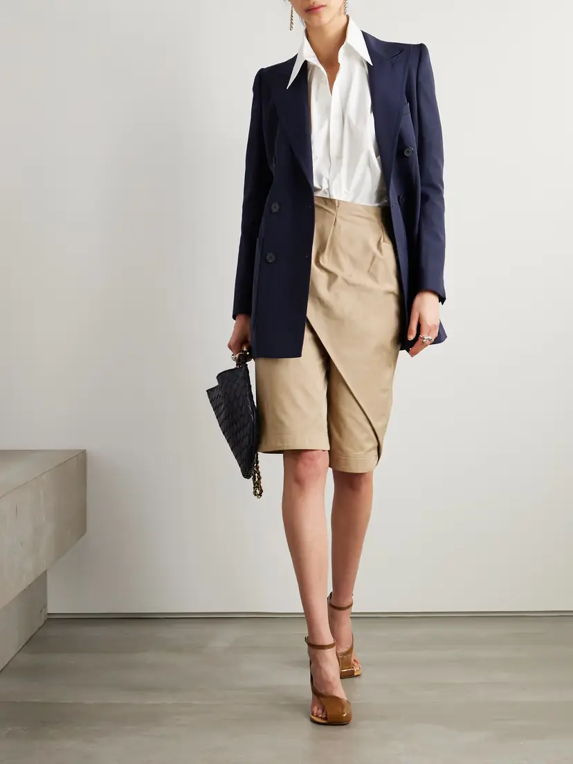 Dries Van Noten Double-breasted Twill Blazer | Thumbnail 2