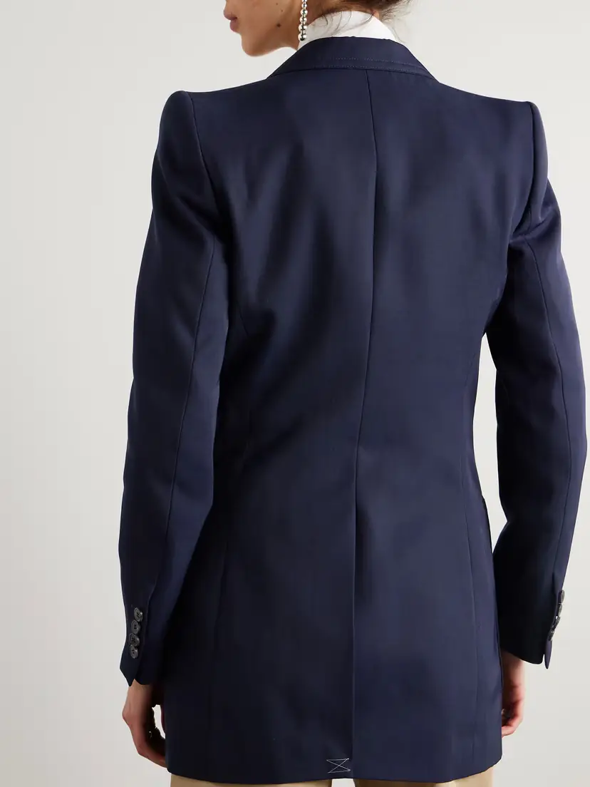Dries Van Noten Double-breasted Twill Blazer | Thumbnail 4