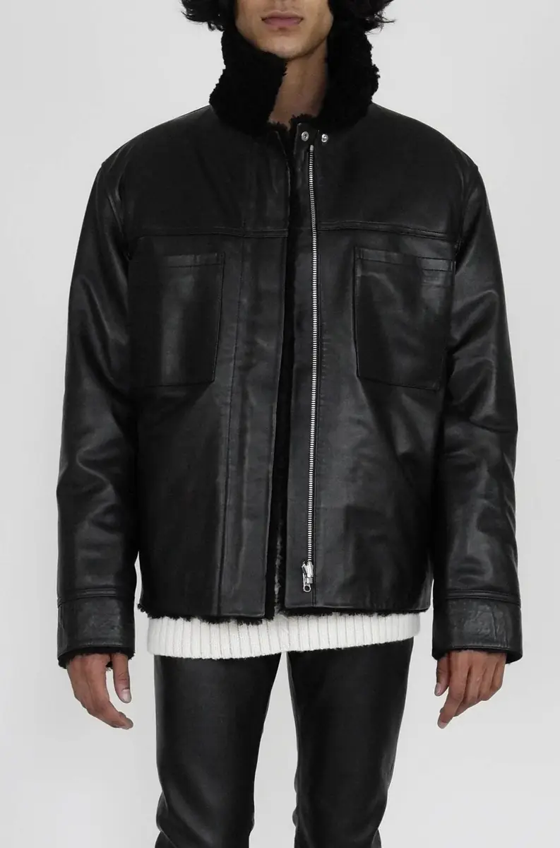 Altuzarra Reversible Leather/Shearling Jacket | Thumbnail 2