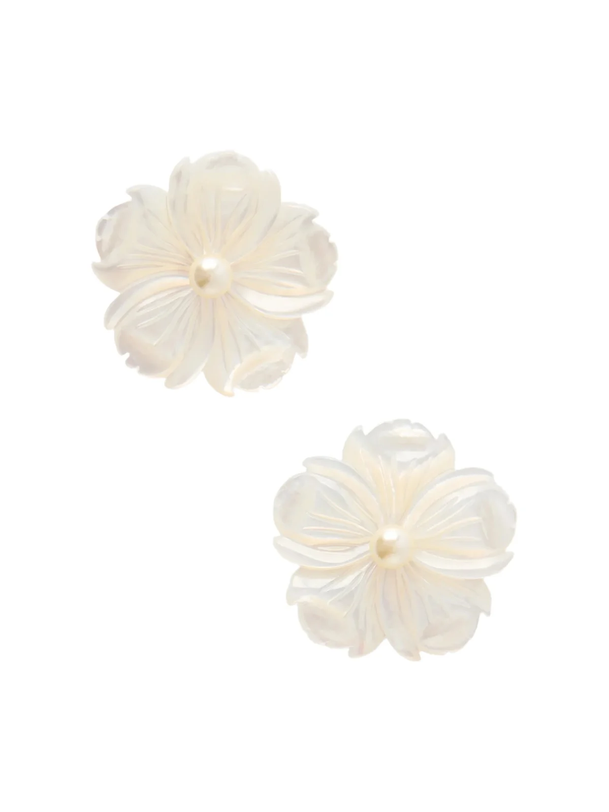 Zia Silver-tone Mother-of-pearl Earrings