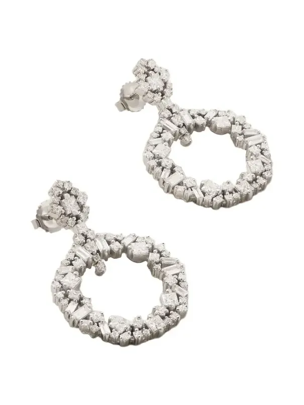 La Fantaisie 18-karat White Gold Diamond Earrings La Fantaisie 18-karat White Gold Diamond Earrings