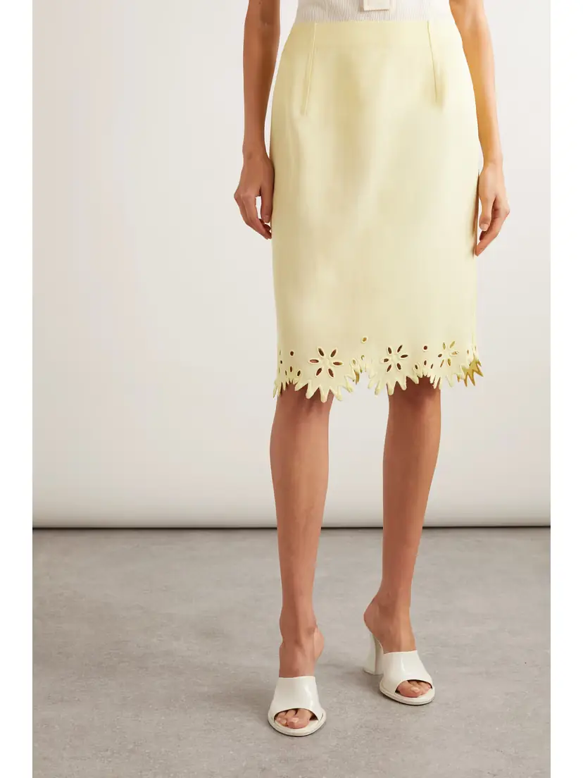 Bottega Veneta Broderie Anglaise Skirt | Thumbnail 3