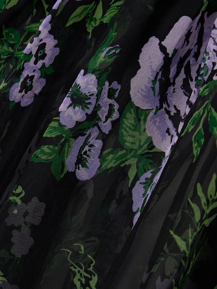 Carolina Herrera Cutout Ruched Floral-print Silk-georgette Halterneck Gown | Thumbnail 5 Carolina Herrera Cutout Ruched Floral-print Silk-georgette Halterneck Gown | Thumbnail 5